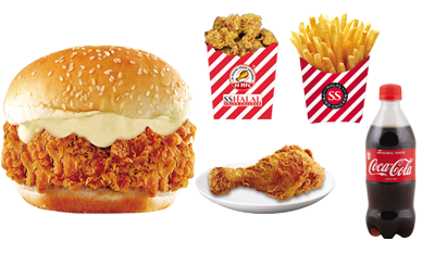 Crispy Burger Combo - 6